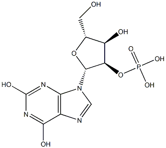 2'-キサンチル酸 化学構造式