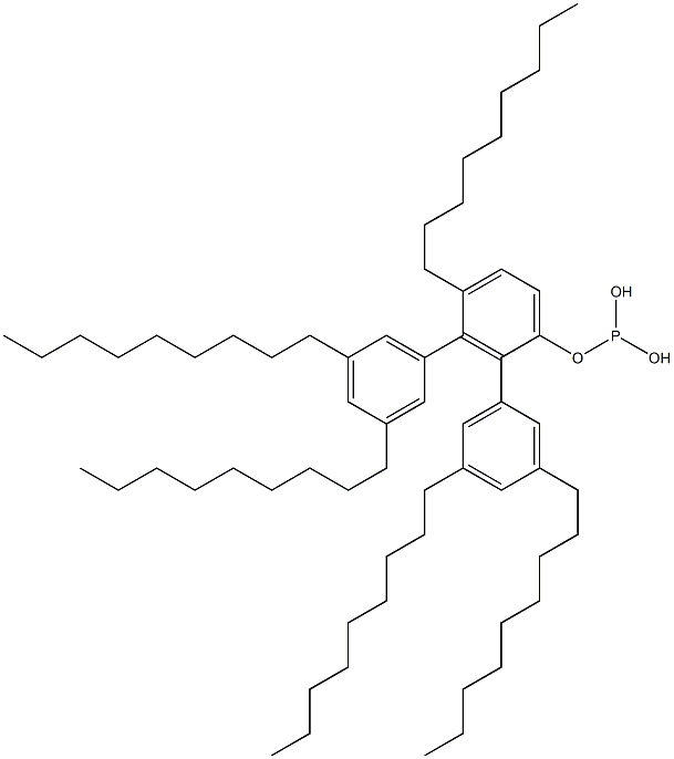 Phosphorous acid bis(3,5-dinonylphenyl)4-nonylphenyl ester Structure