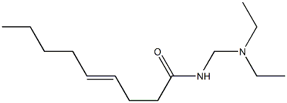 N-[(Diethylamino)methyl]-4-nonenamide 结构式