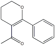 5,6-Dihydro-3-acetyl-2-phenyl-4H-pyran Struktur