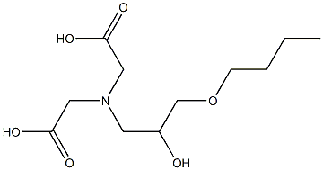 N-(3-Butoxy-2-hydroxypropyl)iminodiacetic acid Struktur