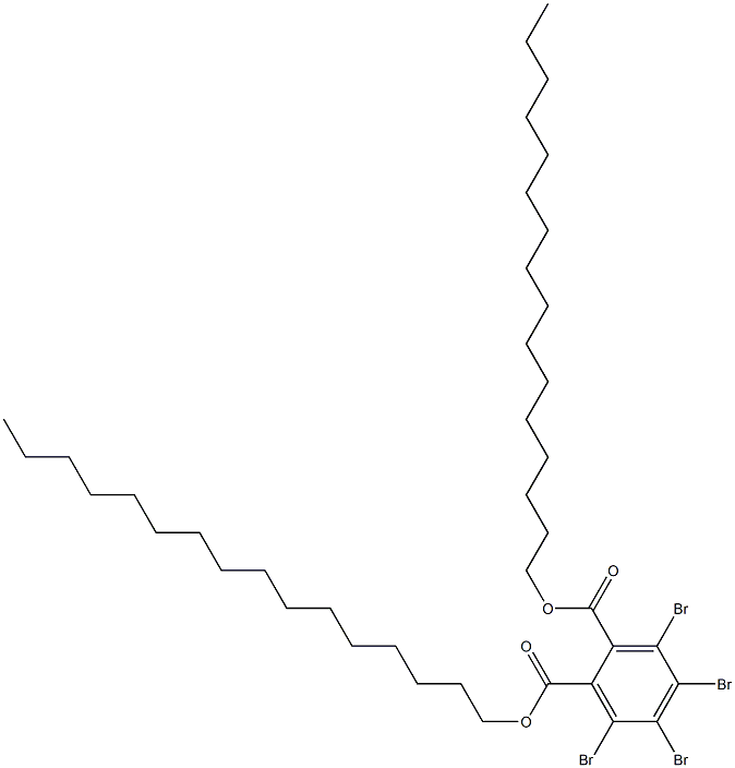 Tetrabromophthalic acid dihexadecyl ester Struktur