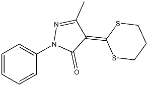 4-(1,3-Dithiane-2-ylidene)-3-methyl-1-phenyl-2-pyrazoline-5-one