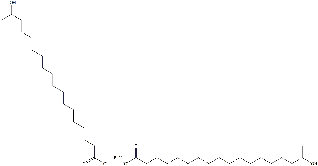 Bis(17-hydroxystearic acid)barium salt,,结构式
