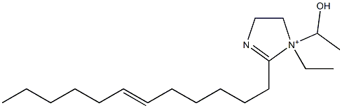 2-(6-ドデセニル)-1-エチル-1-(1-ヒドロキシエチル)-2-イミダゾリン-1-イウム 化学構造式