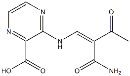 3-Oxo-2-[(Z)-(3-carboxypyrazin-2-yl)aminomethylene]butanamide Structure