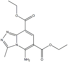  5-Amino-3-methyl-1,2,4-triazolo[4,3-a]pyridine-6,8-dicarboxylic acid diethyl ester