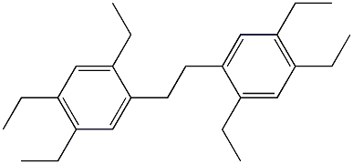 2,2'-エチレンビス(1,4,5-トリエチルベンゼン) 化学構造式