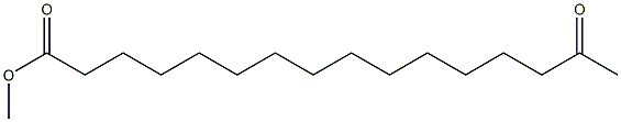 15-ケトパルミチン酸メチル 化学構造式