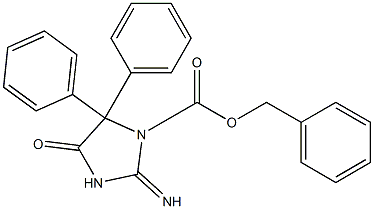 5,5-Diphenyl-2-imino-4-oxoimidazolidine-1-carboxylic acid benzyl ester