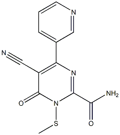 6-(3-Pyridinyl)-5-cyano-2-carbamoylmethylthiopyrimidin-4(3H)-one