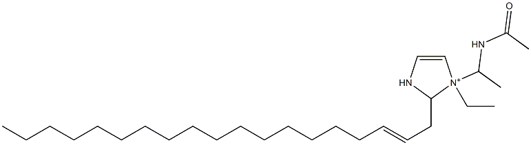 1-[1-(Acetylamino)ethyl]-1-ethyl-2-(2-nonadecenyl)-4-imidazoline-1-ium,,结构式