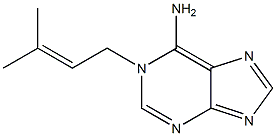 1-(3-Methyl-2-butenyl)-1H-purin-6-amine Struktur