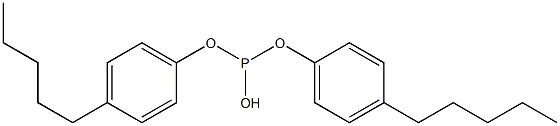 Phosphorous acid di(4-pentylphenyl) ester Structure