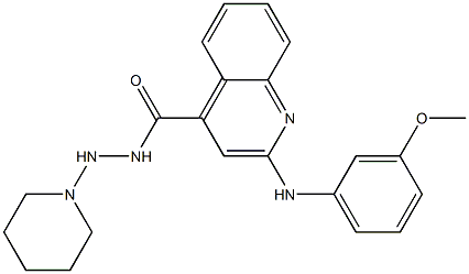 N'-Piperidino-2-(3-methoxyphenylamino)quinoline-4-carbohydrazide|