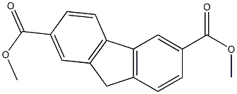 9H-Fluorene-2,6-dicarboxylic acid dimethyl ester 结构式