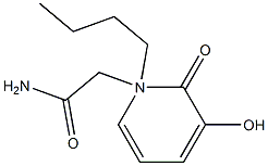 1,2-Dihydro-3-hydroxy-N-butyl-2-oxopyridine-1-acetamide Struktur