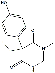 5-Ethyl-5-(4-hydroxyphenyl)-2,5-dihydro-1-methylpyrimidine-4,6(1H,3H)-dione Structure