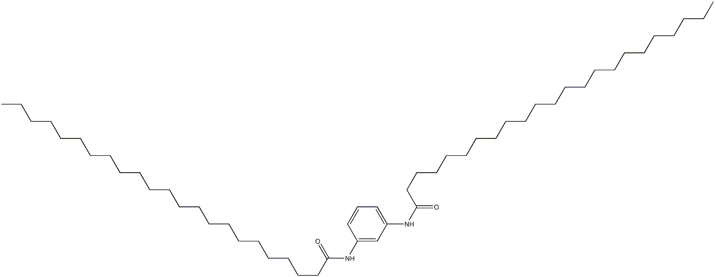 N,N'-ビス(1-オキソトリコシル)-m-フェニレンジアミン 化学構造式