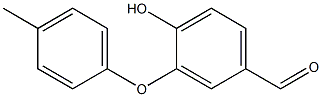 4-Hydroxy-3-(4-methylphenoxy)benzaldehyde,,结构式