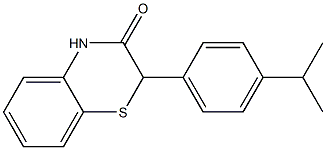 2-(4-イソプロピルフェニル)-2H-1,4-ベンゾチアジン-3(4H)-オン 化学構造式
