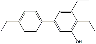 5,6-Diethyl-3-(4-ethylphenyl)phenol,,结构式