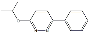 3-イソプロポキシ-6-フェニルピリダジン 化学構造式