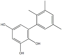 6-(2,3,5-Trimethylphenyl)benzene-1,2,4-triol 结构式
