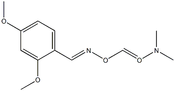 2,4-Dimethoxybenzaldehyde O-dimethylaminocarbonyl oxime,,结构式