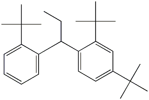 1-(2,4-Di-tert-butylphenyl)-1-(2-tert-butylphenyl)propane Structure