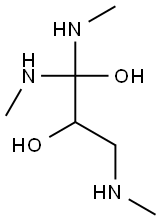 2,3-ジヒドロキシ-N,N,N-トリメチル-1-プロパンアミニウム 化学構造式