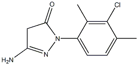 3-Amino-1-(3-chloro-2,4-dimethylphenyl)-5(4H)-pyrazolone Structure