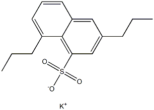 3,8-Dipropyl-1-naphthalenesulfonic acid potassium salt Struktur