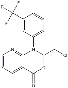 1-[3-(Trifluoromethyl)phenyl]-1,2-dihydro-2-chloromethyl-4H-pyrido[2,3-d][1,3]oxazin-4-one|