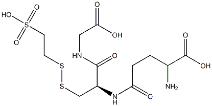 (2R)-2-[(4-Amino-4-carboxybutyryl)amino]-3-[(2-sulfoethyl)dithio]-N-(carboxymethyl)propionamide Struktur