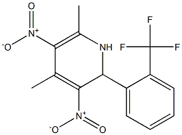 1,2-Dihydro-4,6-dimethyl-3,5-dinitro-2-[2-(trifluoromethyl)phenyl]pyridine