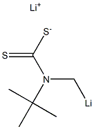 N-tert-Butyl-N-(lithiomethyl)dithiocarbamic acid lithium salt 结构式