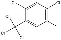 2,4-Dichloro-5-fluoro-1-(trichloromethyl)benzene,,结构式