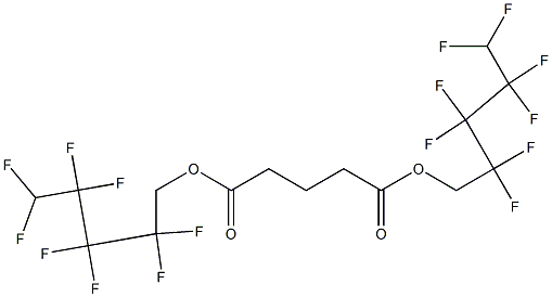 Glutaric acid bis(2,2,3,3,4,4,5,5-octafluoropentyl) ester Structure