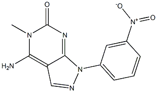 4-Amino-1-(3-nitrophenyl)-5-methyl-1H-pyrazolo[3,4-d]pyrimidin-6(5H)-one