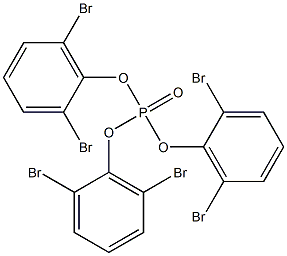 Phosphoric acid tris(2,6-dibromophenyl) ester,,结构式