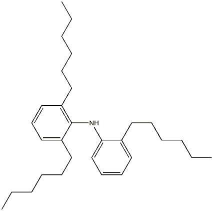 2,2',6'-Trihexyl[iminobisbenzene],,结构式