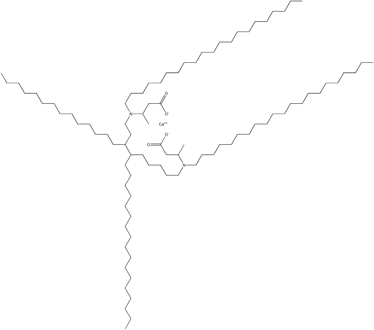 Bis[3-(dihenicosylamino)butyric acid]calcium salt Struktur