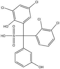 (2,3-Dichlorophenyl)(3,5-dichloro-2-hydroxyphenyl)(3-hydroxyphenyl)methanesulfonic acid