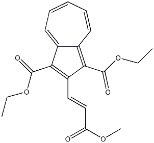 2-[2-(Methoxycarbonyl)ethenyl]azulene-1,3-dicarboxylic acid diethyl ester