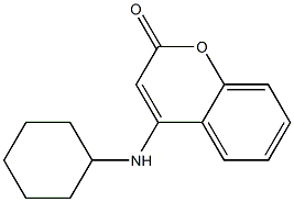 4-[Cyclohexylamino]-2H-1-benzopyran-2-one Structure