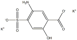 5-Amino-4-sulfosalicylic acid dipotassium salt Structure