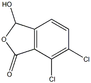 6,7-Dichloro-3-hydroxyisobenzofuran-1(3H)-one Struktur