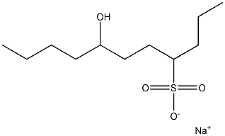 7-Hydroxyundecane-4-sulfonic acid sodium salt,,结构式