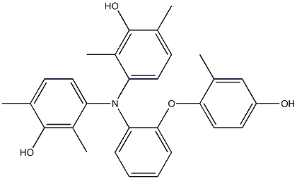 N,N-Bis(3-hydroxy-2,4-dimethylphenyl)-2-(4-hydroxy-2-methylphenoxy)benzenamine